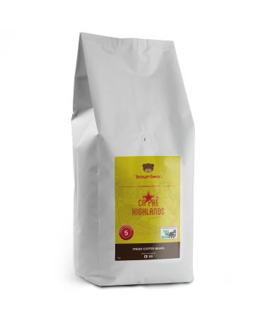 Vietnamese Coffee Beans 1kg - Very Strong Dark Roast Vietnam Robusta - Strength 5 - For Coffee Machines & Vietnamese Phin Ca Phe Drip Filter & French Press - Brown Bear - Donation To Free The Bears