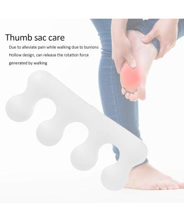 Natudeco 2 Set Toe Separator Corrector Straightener Silicone Toe Thumb Valgus Orthosis for Overlapping Toes and Restore Toes - Buy Online on GoSupps.com