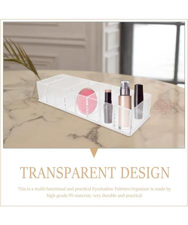 FRCOLOR Organizer Drawers Makeup Palettes Holder Desktop Eyeshadow Palettes Transparent Blusher Organizer Office Desk Drawer Organizer Organizer Storage Transparent 25x8.5x4.8cm - Buy Online on GoSupps.com