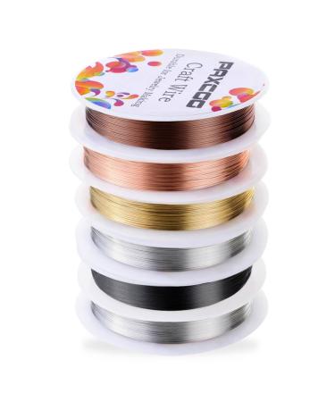 PAXCOO 6 Pack Jewelry Beading Wire (24 Gauge) - Crafting and Jewelry Making Supplies - Buy Online on GoSupps.com