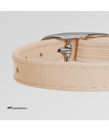 Collardirect Leather Cat Neck Safety Collar - Elastic Belt with Bell | Multiple Colors | Adjustable 15-18 cm - Buy Online on GoSupps.com