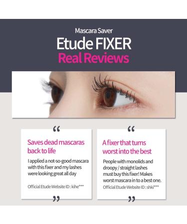 ETUDE HOUSE Dr. Mascara Fixer 01 for Perfect Lash | Long-Lasting Smudge-Proof Care Mascara Fixer | Korean Makeup for Natural Volume Up - Buy Online on GoSupps.com