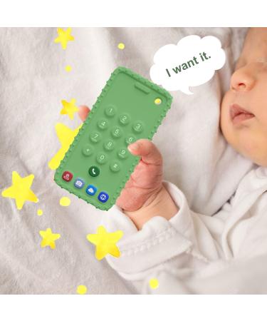 Silicone Cellphone Teether Toys for Babies 3-12 Months - Sore Gums Relief & Sensory Toy - BPA Free (2 Pack) - Buy Online on GoSupps.com