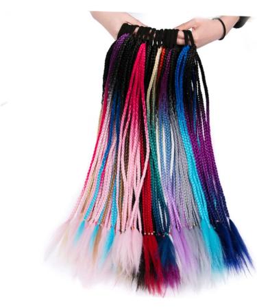 Beavorty 3 Sets hair extensions colored doll synthetic wigs hair extensions for braiding high temperature wig ponytail wigs hair ties kids color wig ponytail hair tie Hair piece curly child - Buy Online on GoSupps.com