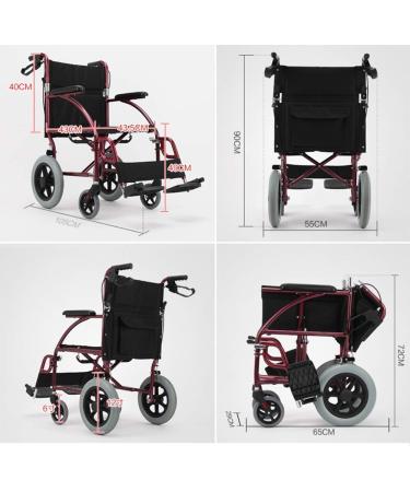 Lightweight Folding Portable Wheelchair Self-Propelled Mobile Transport Wheelchair Driving Medical Portable Wheelchair Self-Propelled Mobile Transport Wheelchair Elderly Folding Light - Buy Online on GoSupps.com