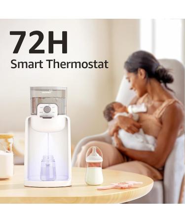 GROWNSY Instant Baby Bottle Warmer | 4 Temperature Control | Night Light & Warm Water Dispenser | 72H Smart Thermostat - Buy Online on GoSupps.com