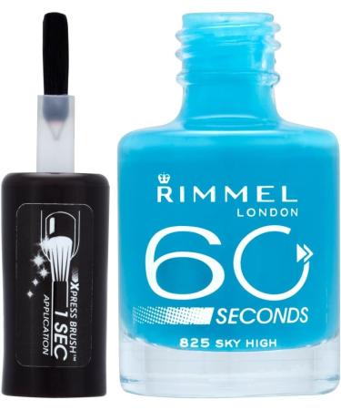 Rimmel 60 Seconds Nail Polish Sky High Sky high 8 ml (Pack of 1) - Buy Online on GoSupps.com