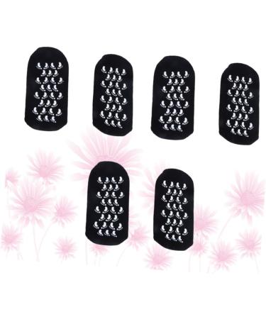 POPETPOP 3 Pairs Foot Care Socks Spa Gel Socks Shallow Mouth Socks Feet Care Ultimate Socks for Dry Cracked Skin on Feet Foot Socks Cotton Boat Socks Black Gel moisturizing Socks - Buy Online on GoSupps.com