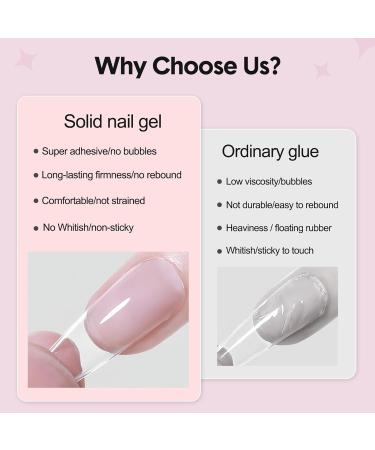 CHARMARK Solid Nail Gel - 30g UV Cured Nails Glue for Press-On & Acrylic Nail Tips | Long-Lasting Manicure Adhesive - Buy Online on GoSupps.com