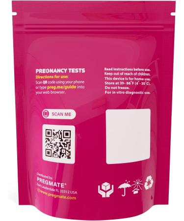Pregmate 20 Pregnancy Midstream Tests (20 Count) | Reliable & Accurate Results - Buy Online on GoSupps.com