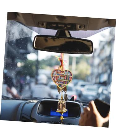 Zerodeko Decor Creative Rear View Mirror Pendant Modern Style Pendant Heart Shaped Pendant Crafts Car - Buy Online on GoSupps.com
