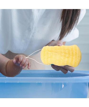 Healvian Natural Exfoliating Bath Sponge | Body Wash & Back Scrubber Loofah for Spa-quality Shower Experience - Buy Online on GoSupps.com