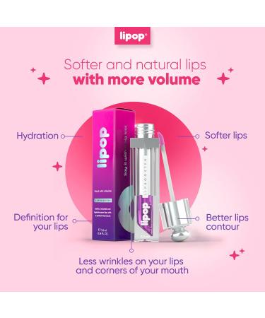 Lipop Lip Plumper Gloss - Hydrating & Volumizing with Vitamin E & Hyaluronic Acid - USA Made Plumping Lip Gloss for Full, Smooth Lips - 1 Unit - Buy Online on GoSupps.com