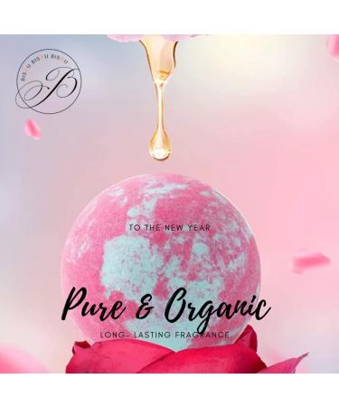 Natural Bubble Bath Bombs Gift Set with Shea & Coco Butter | Organic Spa Stuff for Women | Scented Bath Bomb Set | Mother's Day Gift with Bonus Pink Hair Towel - Buy Online on GoSupps.com