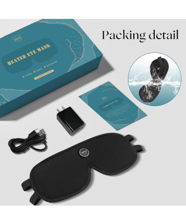 Buy Cordless Heated Eye Mask - Electric Warm Compress for Dry Eyes Stye Blepharitis Migraines - Rechargeable & Washable | International Shipping - Buy Online on GoSupps.com