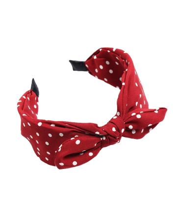 Womens Wide Polka Dots Headbands with Bow - Pack of 3 | Stylish Headwraps for Hair - Buy Online on GoSupps.com