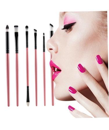 Professional 6PC Eyeliner & Eyebrow Brush Set - Portable Eye Shadow & Powder Brushes for Flawless Makeup - Buy Online on GoSupps.com