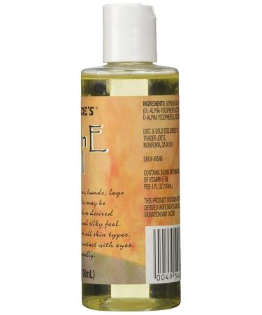 Trader Joe's Vitamin E Oil 4 Fl Oz - Pack of 3 | Natural Skin Care Solution - Buy Online on GoSupps.com
