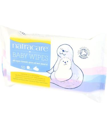 Natracare Organic Cotton Baby Wipes - 50 Pack | Eco-Friendly & Safe for Sensitive Skin | International Shipping Available - Buy Online on GoSupps.com