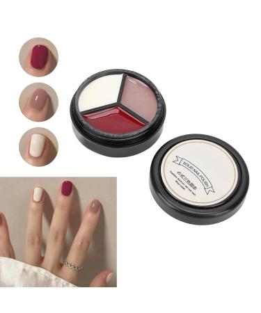 Professional Nail Angel 3-Color Solid Art Cream Polish Glue for Home DIY Manicure - Perfect Design Tool for Women and Girls - Buy Online on GoSupps.com