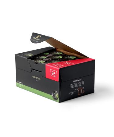 Tchibo Cafissimo Espresso Brasil Coffee Capsules Storage Box - 96 Sustainable & Fairly Traded Espresso Pods (768g) - Buy Online on GoSupps.com