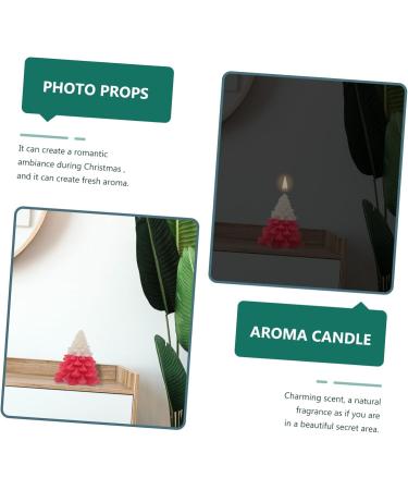 FOMIYES Christmas Tree Candles - Red Scented Tealight Decor for Holiday Tablescape | 9X8.8X8.5CM - Buy Online on GoSupps.com