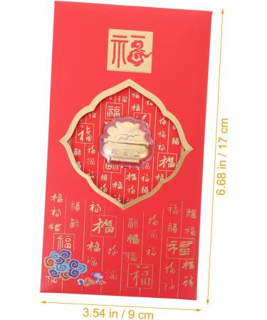 ABOOFAN 2pcs Red Envelope Chinese Hongbao Year of The Rabbit Hong Bao Greeting Envelopes Lunar New Year Hong Bao 2023 Red Packet Spring Festival Gift Bag Zodiac Bag Gold Foil Money As Shown 17X9X0.2CM - Buy Online on GoSupps.com