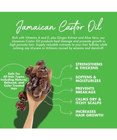 Urban Hydration Jamaican Castor Oil Curl Styling Cream - Sulfate, Paraben, Dye Free - Moisturizes, Thickens, Prevents Breakage - 8.4oz - Buy Online on GoSupps.com