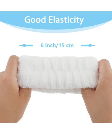 Sibba 3pcs Soft Terry Fabric Spa Headbands for Women - Makeup Face Washing Yoga & Shower - White - Buy Online on GoSupps.com