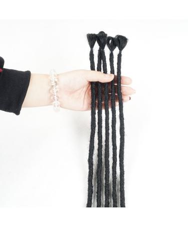 Handmade Synthetic Dreadlock Extensions | 61cm Black Reggae Hair | Nepalese Hippie Tribal Style - Buy Online on GoSupps.com