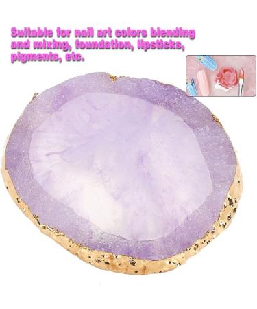 Premium Nail Art Palette - Black Nail Polish Mixing Bowl with Golden Border | DIY Acrylic Nail Tool & Brush Holder for Manicures - Buy Online on GoSupps.com