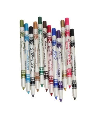 NOLITOY 3pcs 12 Eyeliner Pencil Makeup Eyeliner Eye Liner Pencils Cosmetic Pencils Set Water Proof Clothing 1 count (Pack of 1) As Shownx3pcs