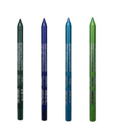 Eyeliner Pencil 4Pcs 4 Colors Smudge-proof Pearl Long Lasting Glitter Eye Liner 8.5g Waterproof Makeup Tool Eyeliner Eyeshadow Pencil Style 2