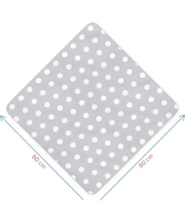 Baby Swaddle Wrap Blanket - Newborn Cotton Sleeping Bag 0-3 Months (Polka Dots Grey) - Buy Online on GoSupps.com