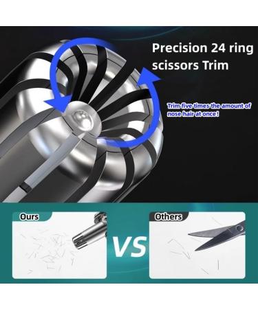 Stainless Steel Nose Hair Trimmer for Men | Safe Easy & Painless - International Shipping Available - Buy Online on GoSupps.com