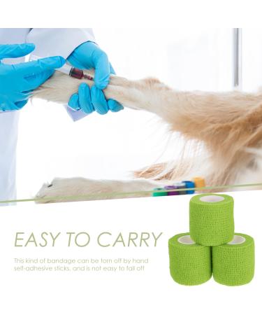Mipcase Scar Tape - 3 Rolls Self-Adherent Flex Wrap for Sprains & Dog Paws - Breathable Green International Shipping - Buy Online on GoSupps.com