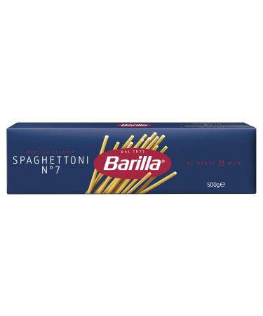 Buy Barilla Classic Spaghettoni n.7 - Authentic Durum Wheat Pasta (500g x 5 Pack) - Perfectly Al Dente - International Shipping Available - Buy Online on GoSupps.com