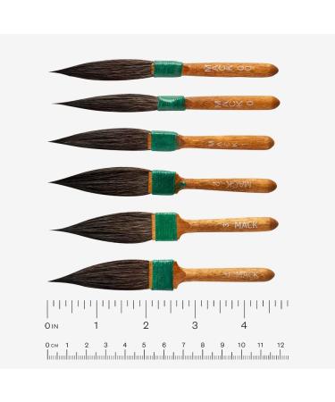 Mack Series 30 Squirrel Hair Dagger Striping Brush #00 - Premium Art Brush for Precision Painting | International Shipping Available - Buy Online on GoSupps.com