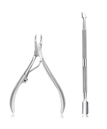 Cuticle Nipper with Cuticle Grade Stainless Steel Cuticle Remover Cutter Durable