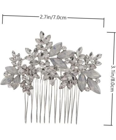 FRCOLOR 1 Pc comb rhinestone hair accessories rhinestone barrettes wedding hair clip rhinestone hair clip bridal hair clip rhinestone headpiece wedding flowers manual alloy bride - Buy Online on GoSupps.com