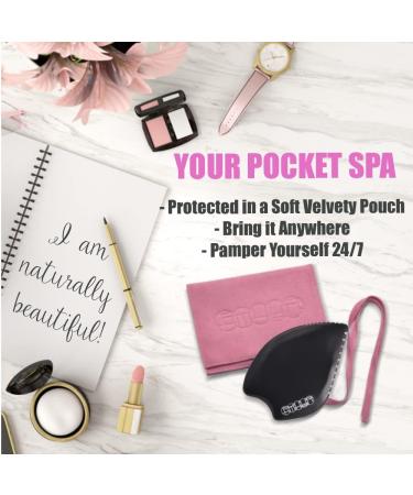 Emuya Gua Sha Facial Tools - Black Bian Stone Massager for Sculpting, Contouring, and Jawline Definition - 7 Edges for Skincare - Buy Online on GoSupps.com