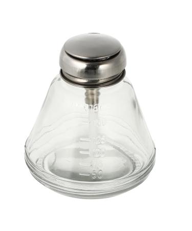 Press Empty Press Dispenser Nail Color Remover Dispenser Nail Polish Remover Dispenser Liquid Press Container Travel Bottle Liquid Holder Manicure Glass Supplies