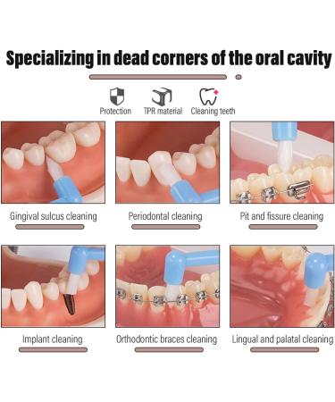 Dulspue Insert Brush Set - Fragrance Rejuvenated Soft Trim Toothbrush for Detail Cleaning - 6 Compact Interdental Brushes for Optimal Oral Care - Buy Online on GoSupps.com