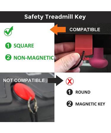 Universal Treadmill Safety Key for Proform, Weslo, Reebok, Epic, Golds Gym, Freemotion, and Healthrider - Upgrade Plastic - Buy Online on GoSupps.com