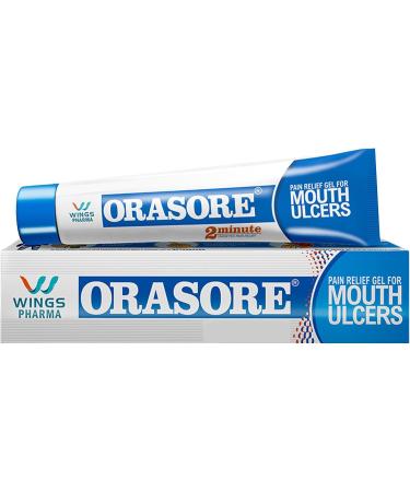 Orasore Pain-Relieving Gel for Mouth Ulcer Treatment Cold Sores Dentures and Mouth Inflammation 12g - Buy Online on GoSupps.com