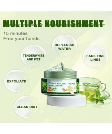 Green Tea Anti-Wrinkle Hand Mask 50g Green Tea Moist Repair Hand Mask Green Tea Peel Off Hand Wax Mask Moisturizing Exfoliating Nourishing Skin - Buy Online on GoSupps.com