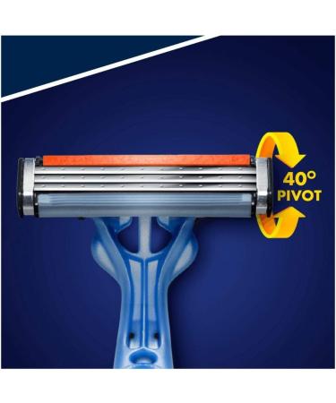 Buy Gillette Blue 3 Smooth Disposable Razors for Men - 6-Pack with 3-Blade Design | Fast International Shipping - Buy Online on GoSupps.com