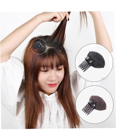 Pinicecore 2 Parts Puff Hair Head Cushion - Invisible Fluffy Hair Pillow for Princess Style - Black - Buy Online on GoSupps.com