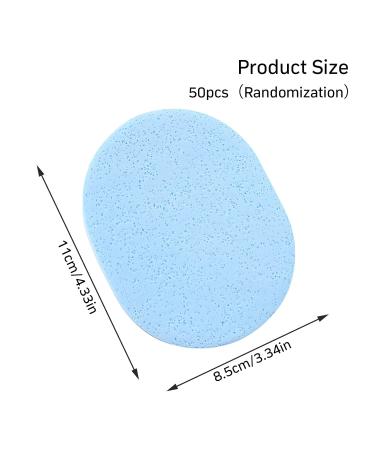 50 Pack Cleaning Sponge Wet Wipes - Soft Makeup Washing Sponges for Face & Powder | Random Colors - International Shipping - Buy Online on GoSupps.com