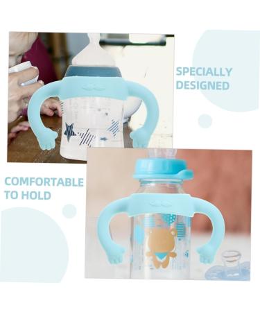 Abaodam 2pcs Bottle Handle Newborn Bottle Grip Handle Bottle Grip Bottle Grip Bottle Accessories Feeding Bottle Milk Bottle 14.00X5.00X5.00CM Sky-blue - Buy Online on GoSupps.com